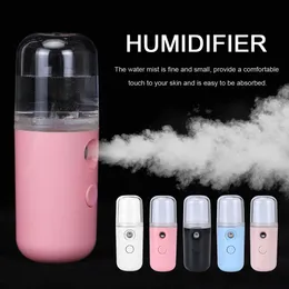 30ml Nano Mist Opryskiwacz Przenośne Mini Handheld Dyfuzory USB Akumulator Wody Lato Nawilżacz Facial Steamer Face Nawilżacz Spray Pielęgnacja skóry do biura domowego