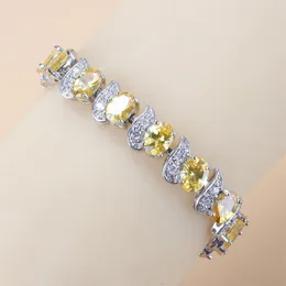 2021ヴィンテージアクセサリー925スターリングシルバーファインイエロー宝石ンブレスレットと女性ジュエリー作りのためのバングル