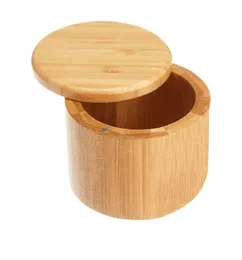 木製の調味料ポット竹のスパイスのツールシェーカーシュガー塩ペッパーハーブ貯蔵ボトルjar