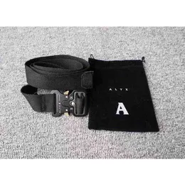 Men Women Belts ALYX Belt Ordinary Canvas Alyx Belt High Quality Metal Buckle 128 cm Streetwear 1017 AA220312