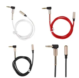 90 Grad 3,5 mm Audio-Verlängerungskabel, einziehbares Autokabel, männlich zu weiblich, AUX-Kabel, HiFi-Stereo