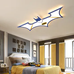 LED Child Chandelier Study Creative Remote control bat Ceiling Lights For bedroom Hanging Lamp In The living Room Lighting