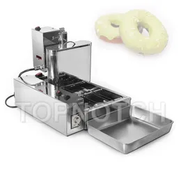 Linhas de máquina de donut com quatro fileiras de filmes automáticos de donuts automáticos