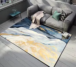 Mattor mode modern nordisk enkel abstrakt hav av moln olje målning kök vardagsrum sovrummet mattan matta anpassning