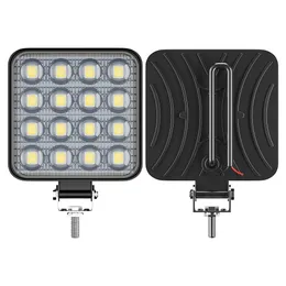 48 W Kare Parlak LED Spot Işık Işığı Araba SUV Kamyon Sürüş Sis Lambası Tamir için Kamp Yürüyüş Sırt Çantası WorkLigh Araba Tamiri