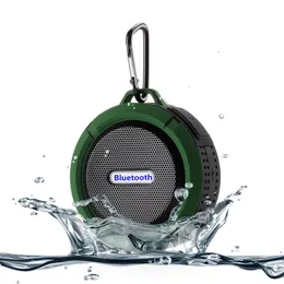 Shower C6 Tragbarer, wasserdichter, kabelloser Bluetooth-Autolautsprecher für den Außenbereich, Saugnapf, TF-Karte, kompatibler Smartphone-Computer