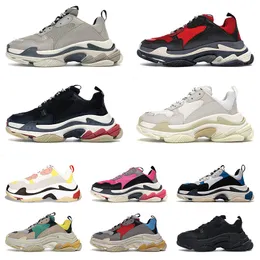 Brand Discount Triple S Paris 17 FW Luxurys Designer Shoes Trainers Sports Platform Sneakers Newest White Black Pink Grey Men Women Fashion