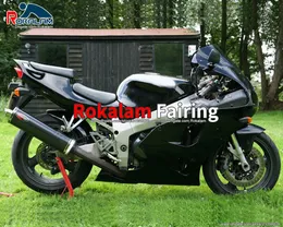 Svarta Fairings för Kawasaki Fairings Parts Ninja ZX7R ZX 7R 1996 1998 1999 2000 2001 2002 Eftermarknad Bodywork Fairing Kit Motorcykel Fairing Set