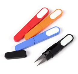 Stainless Steel Clippers Sewing Trimming Scissors Nipper Embroidery Thrum Yarn Fishing Thread Beading Cutter U Shape Shears Tool