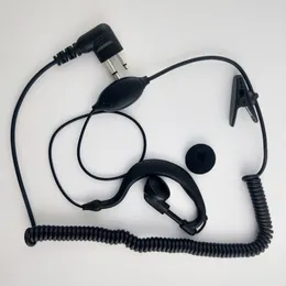 Walkie talkie sprężynowy kabel słuchawkowy modny i wygodny wiszący uszu 88 m czarny krzywa kabel uszu