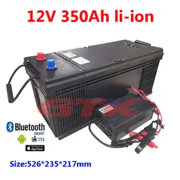 Rechargeable 12V 350Ah Lithium li ion battery pack for Solar Solar energy storage system/electric boat/RV/solar panel+20Acharger