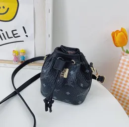 Детские Сумки для плеча Drawstring Детские дизайнерские буквы Печать девочка Принцесса смена монеты кошелек из искусственной кожи ведро мессенджера крест сумки подарок подарок