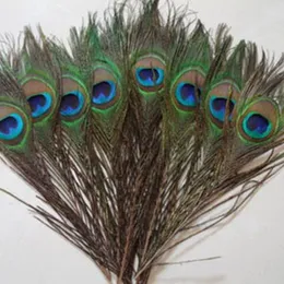 20Pcs Natural Peacock Feathers Crafts DIY Wedding Feathers Real Plume Hair Jewelry Making Party Christmas Decoration Plumas