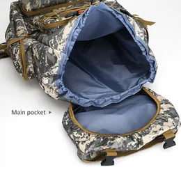80L Tactical Bag Wojskowy Plecak Wojskowy Plecak Podróży Torby Molle Torby Wycieczki Camping Outdoor Mochila Militar Tactica X5A Y0721