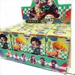 Chaveiros Figuras de ação boneca Caixa cega aleatória PVC Chaveiro Anime Anime Acessórios com caixa ZX221