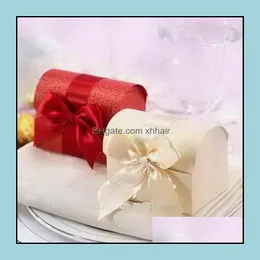 Gift Wrap Event Event Party Dostawy domowe pudełka ogrodowebeige pudełka ślubne skrzynię pudełka, pudełka z prysznicem ślubnym 50pcs1 kropla