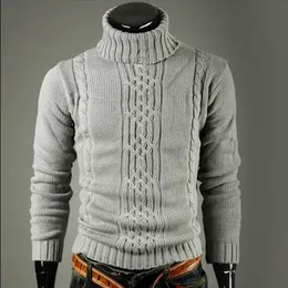 Favocent Male Sweter Pullover Men 2020 Marka Casual Sli Solid High Lapel Jacquard Hedging 's XXL Y0907