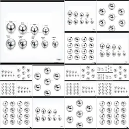 Rings Studs Puncture Accsori Eyebrow Nose Tongue Nail Navel Ring Replacement 16G 14G Stainls Steel Ball Mxk81 Ws5Of