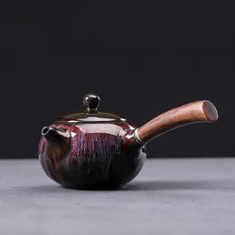 Ceramic Teapot with Tianmu Glaze