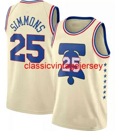 Ben Simmons 25 Jersey Stitched Men Women Youth Basketball Jerseys Size XS-6XL