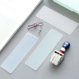 Bookmark 1Pcs Washi Paper Tape Sub-package Board Frosted Surface PVC Card 5x15cm