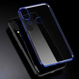 Platerowanie miękkie etui na telefon dla Huawei Honor 8x Cover Luxury Ultra Cienki Przezroczysty TPU 360 Pełne ciało Silikonowe Fundas Honor8x Max
