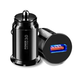 Szybki ładunek 3.0 2.0 Ładowarki telefoniczne 1 Port USB Fast Car Charger do ładowarki samochodowej iPhone Samsung Tablet