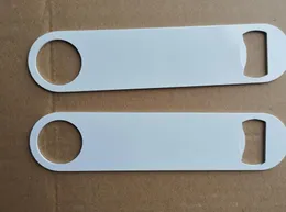 10pcs Sublimation DIY White Blank Stainless Steel Long Bottle Openers