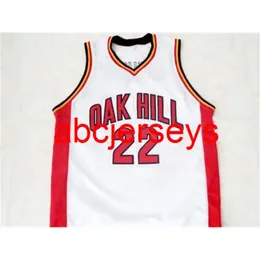 22 CARMELO ANTHONY Maglia da basket Oak Hill High School Cucita personalizzata Qualsiasi numero Nome Ncaa XS-6XL