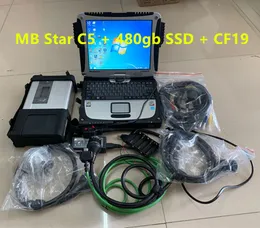 V2023.09 MB Star C5 Connect Compact 5 Star Auto Diagnostic Tool Scanner med i5 CF19 Laptop Ready Use