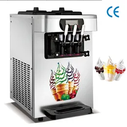 Коммерческое мягкое мороженое Maker Macher 3 ароматы полностью автоматические 1700W