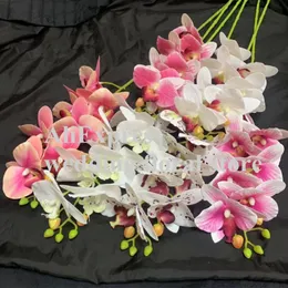 Decorative Flowers & Wreaths One Faux Butterfly Orchid Flower 5/7 Heads/piece Real Touch Artificial Phalaenopsis For Home Party Floral Decor