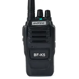 Baofeng K5 Walkie Talkie 5W UHF 16ch Black 1800mAh Li -ion Tvåvägs Amatör Kids Toy Radio -Plug