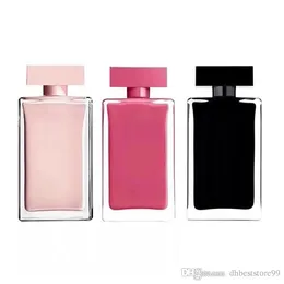 Klasyczne kobiety Perfumy 100 ml Delikatne Eleganckie Woody Floral Notes Peach Red Black Opakowanie nadaje się do każdej szybkiej przesyłki