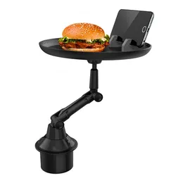 Adjustable Car Cup Holder phone mounts Drink Coffee Bottle Organizer Accessories Food Tray Automobiles Table for Burgers French Fries