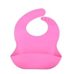 Dinnerware Silicone Baby Eating Bib Easy-to-clean Saliva Towel Waterproof Leak-proof Children Pocket XG0045