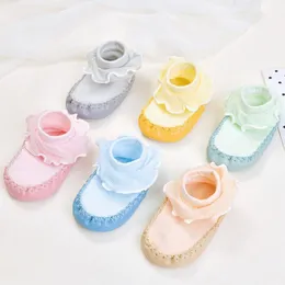 First Walkers Baby Boys Girls Spring Autumn Cotton Shoes Socks Cute Warm Anti-Slip Floor Warmer Indoor Walk Learning