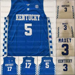 Custom Kentucky كلية كرة السلة الفانيلة 3 Maxey 4 Nick Richards 12 المدن 5 Quickley 0 Ashton Hagans 11 Wall 1 Nate SESTINA