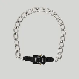 1017 ALYX 9SM Thick Leather-Trimmed Buckle NECKLACE Industrial Function Style Male And Female Ins Accessories