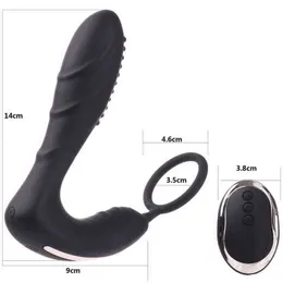 Nxy vibrators Draadloze afstandsbediening mannelijke prostaat massager siliconen anale vagina vibrator 10 speed masturbator seksspeeltjes voor man vrouw volwassen 1210