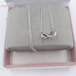 Biżuteria Naszyjnik Projektant Pandora Valentine Infinity Collier Diamond 925 Sterling Silver Designer Naszyjnik Dla Kobiet Łańcuch Wisiorek Ustawia Prezenty Urodzinowe 398821C01