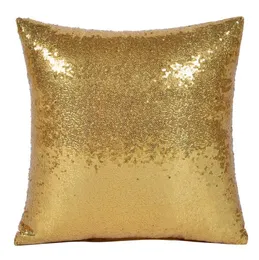 2021 11 colors glitter sequins pillow case solid color cushion home car comfortable decor waist cushion cover Sofa Pillowcase 40*40cm