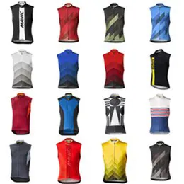 Mavic Team Cycling Ärmlös Jersey MTB Bike Toppar Road Racing Vest Utomhus Sport Uniform Sommar Andas Bicycle Shirts Ropa Ciclismo S21042945