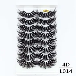 Großhandel 8 Paar 25 mm 3D-Nerzwimpern Dramatische Wimpern Wispy Gefälschte Wimpernverlängerung Volumen Faux Cils Augen-Make-up-Tools
