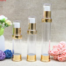 15ml 30 ml Frosted Airless Pump Butelka Przezroczyste Kosmetyczne Pojemnik Kosmetyczny Foundation Serum Lotion Foundation Gel Emulsion Packing 10pcsGoods