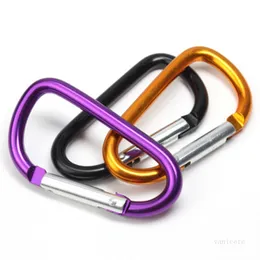 Karabiner ring d formad aluminium legering utomhus sport klipp krokar klättring nyckelring vattenflaska krokar t500648