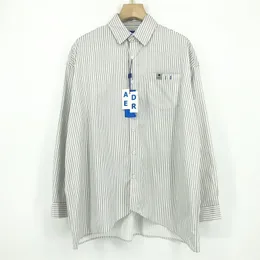 White Striped Shirt for Men Women Front Classic Logo Ader Error Shirts Long Sleeves Shirt for Men