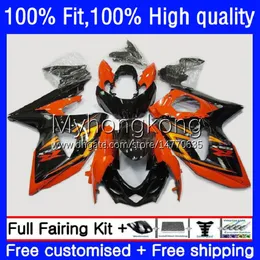 Bodys Injection For SUZUKI GSXR 1000CC 1000 CC K9 09 10 11 12 13 14 16 Orange black 28No.67 GSX-R1000 GSXR1000 2009 2010 2011 2012 2013 2015 2016 GSXR-1000 09-16 OEM Fairing