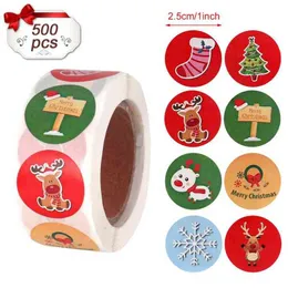 500pcs 사탕 가방 상자 스티커 선물 가방 씰링 크리스마스 스티커 웨딩 생일 쿠키 가방 크래프트 종이 스티커 H1231을 사랑해.