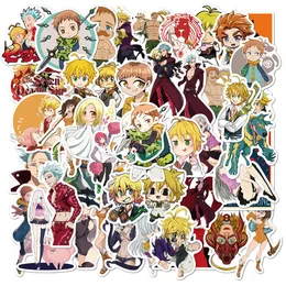 50st Seven Deadly Sins Stickers Skate Accessoarer för skateboard bärbar dator Bagage Bicycle Motorcykel Telefonbil Dekaler Party Decor